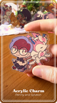 Penny and Sylveon Acrylic Charm